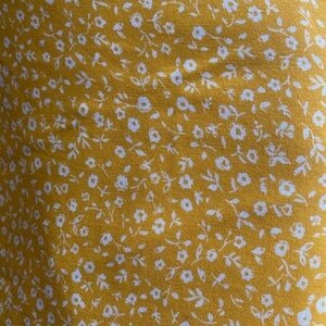 Yellow floral rayon